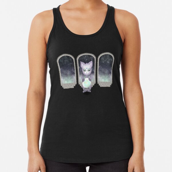 Mystic Miku | Crystal Ball & Zodiac | Wine Red Racerback Tank Top
