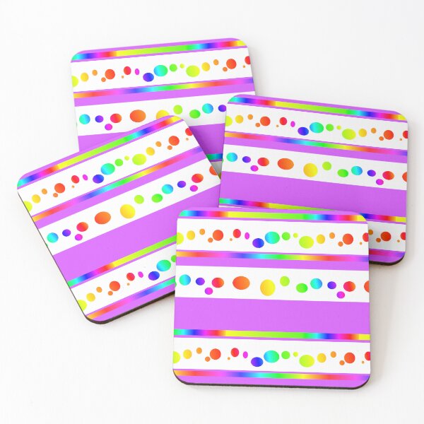 Item preview, Rainbow violet abstract circles | Rainbow violet abstract dots designed and sold by lausn.