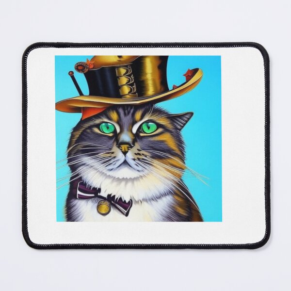 Item preview, Steampunk Cat Hat AI Generated Artificial Intelligence Robot Generated designed and sold by OurFunnyDesigns.