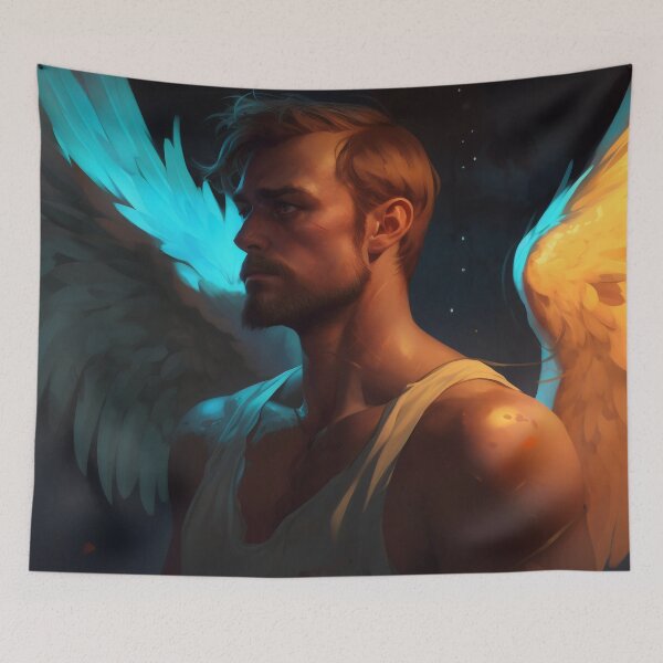 Item preview, Voided Vigor: The Tale of a Mighty Man with Black Wings and an Emptied Soul designed and sold by oanaunciuleanu.
