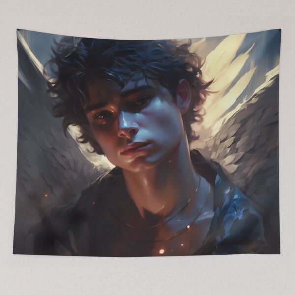 Item preview, Voided Vigor: The Tale of a Mighty Man with Black Wings and an Emptied Soul designed and sold by oanaunciuleanu.