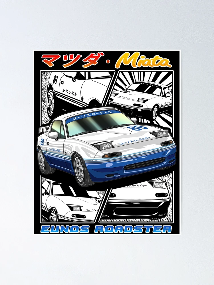 EUNOS ROADSTER M2 1001 イラストアート フレーム マツダ・ロードスター 軽い気持ちで購入した『M2-1001』を