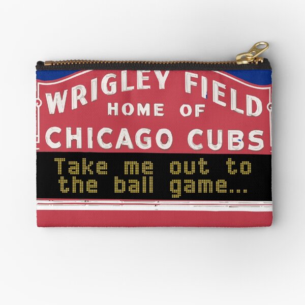 Take Me Out to the Ball Game, Wrigley Field Zipper Pouch