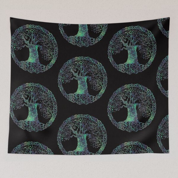 Item preview, CELTIC KNOTS TREE OF LIFE - swamp midnight  designed and sold by HendersonHoeger.