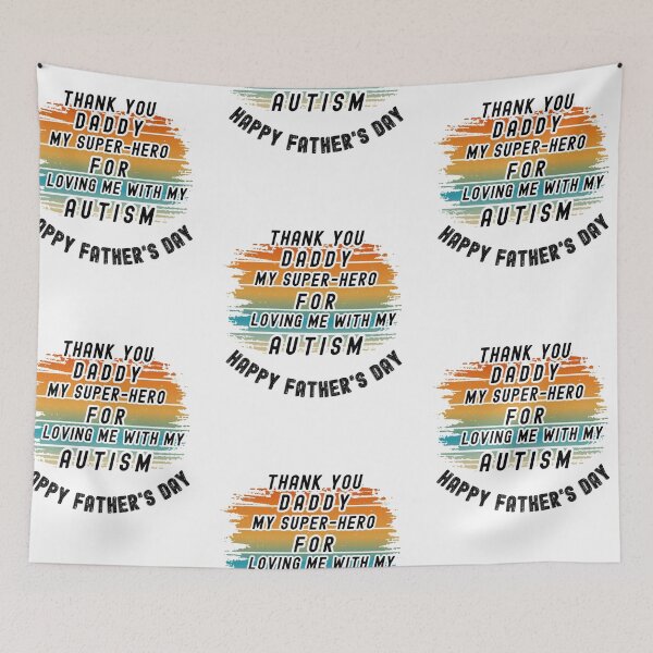 Item preview,  Autism superhero Dad,  Father's Day superhero, Happy Father's Day Fun Design designed and sold by DareDreams.