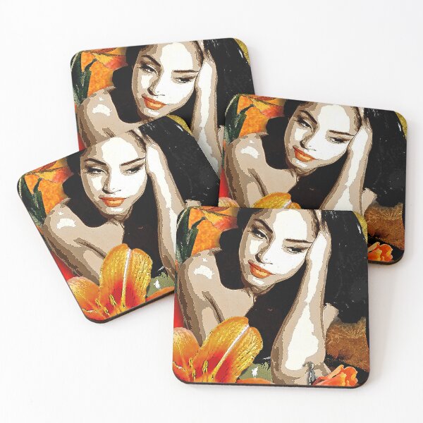 Item preview, Paradise orange flowers on girl designed and sold by stellaoffender.