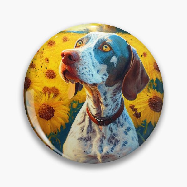 Item preview, Pointer Sunflower Painting Adorable Dog designed and sold by rafaeltto.