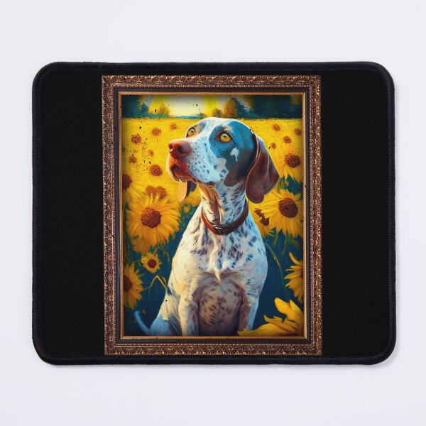 Item preview, Pointer Sunflower Painting Adorable Dog designed and sold by rafaeltto.