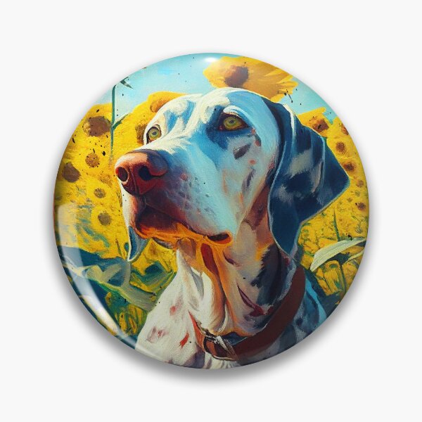 Item preview, Pointer Sunflower Painting Adorable Dog designed and sold by rafaeltto.