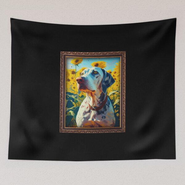 Item preview, Pointer Sunflower Painting Adorable Dog designed and sold by rafaeltto.