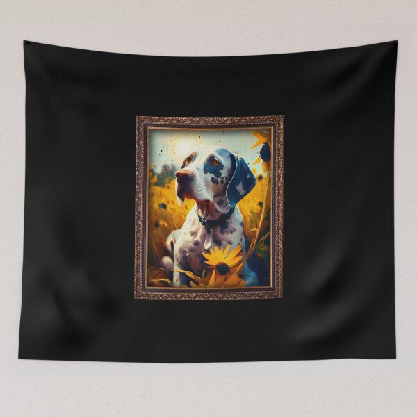 Item preview, Pointer Sunflower Painting Adorable Dog designed and sold by rafaeltto.