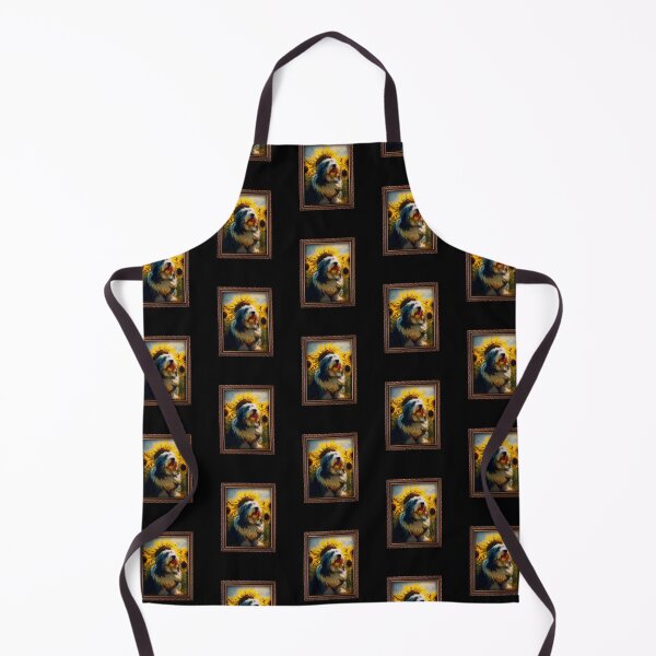 Item preview, Polish Lowland Sheepdog Sunflower Painting Adorable Dog designed and sold by rafaeltto.
