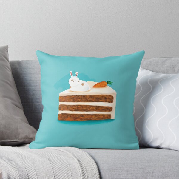Item preview, Biscotti Sits on a Slice of Carrot Cake - Teal designed and sold by mwkairos.