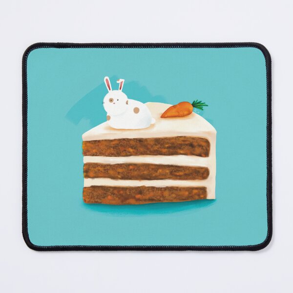 Item preview, Biscotti Sits on a Slice of Carrot Cake - Teal designed and sold by mwkairos.
