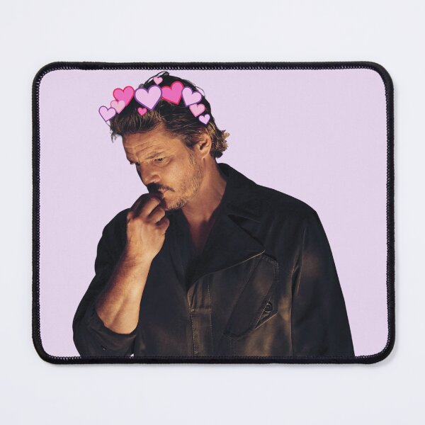 Item preview, Pedro Pascal Pink Hearts Crown Cute designed and sold by CollageHeaven.