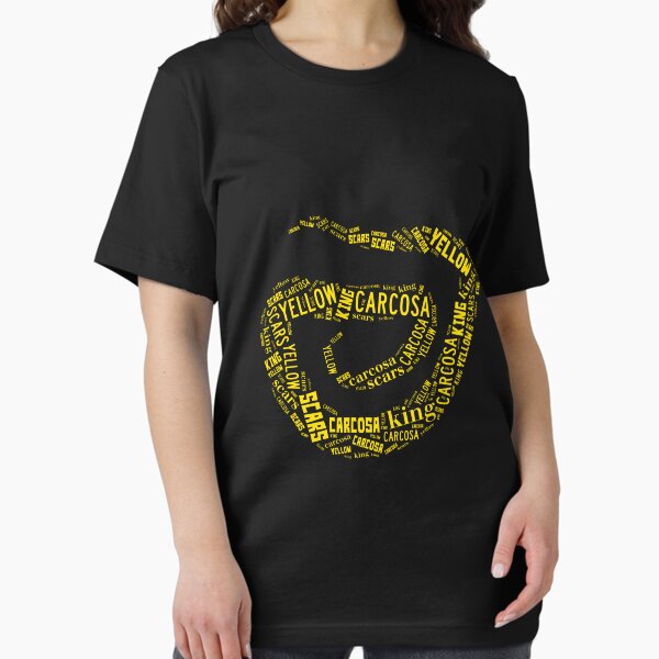Vista previa del artículo con la obra «El Rey Amarillo», diseñado y vendido por teesandlove.