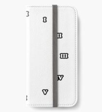 Clock dial with Roman numerals iPhone Wallet/Case/Skin