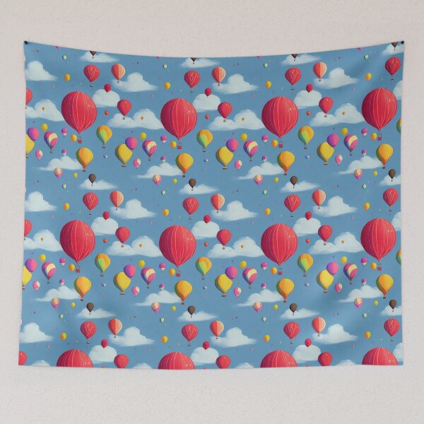 Item preview, Hot air balloons in sky  designed and sold by 9CreativeCorner.
