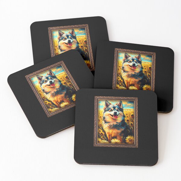 Item preview, Pomsky Sunflower Painting Adorable Dog designed and sold by rafaeltto.