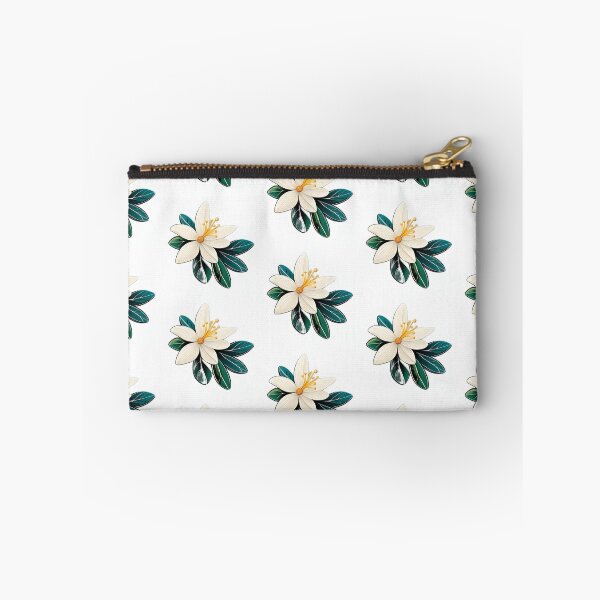 Item preview, A white flower with green leaves  designed and sold by Hillol Bora.
