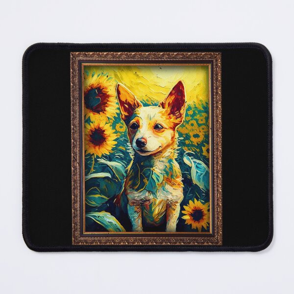 Item preview, Portuguese Podengo Pequeno Sunflower Painting Adorable Dog designed and sold by rafaeltto.