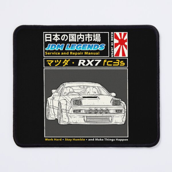 Item preview, Mazda RX-7 FC3s 1985 Car Maintenance Manual Cover designed and sold by JDM Guyvit.