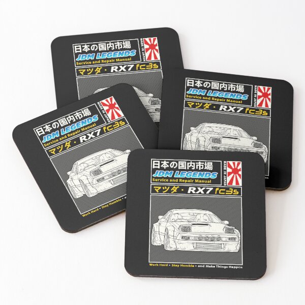 Item preview, Mazda RX-7 FC3s 1985 Car Maintenance Manual Cover designed and sold by JDM Guyvit.