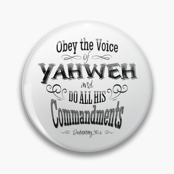 Item preview, Obey The Voice Of YAHWEH And Do All His Commandments - Torah Bible Design - TorahWear designed and sold by Andrew Carter.