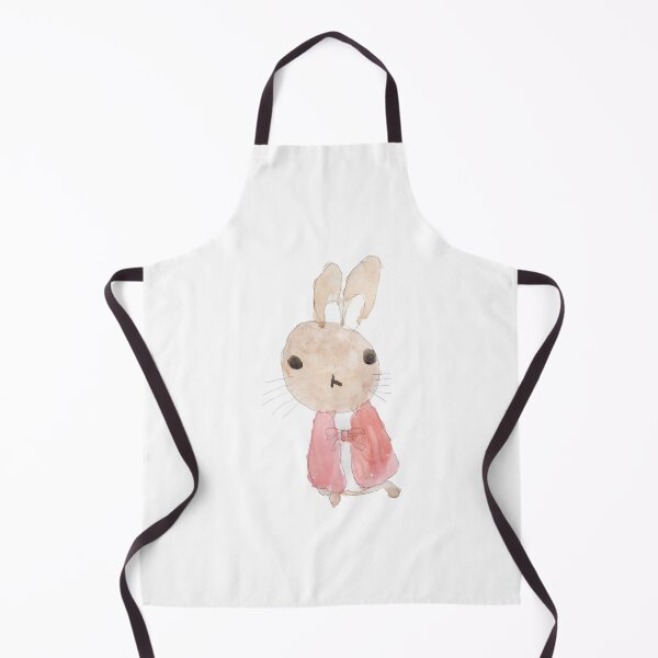 Item preview, cute rabbit in red jacket hand painted  designed and sold by ColorandColor.