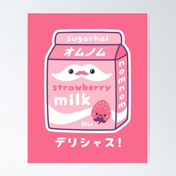 Item preview, Cute Strawberry Milk designed and sold by sugarhai.