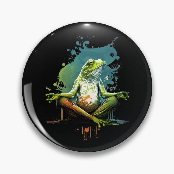 Item preview, Meditating frog, meditation designed and sold by DerSenat.