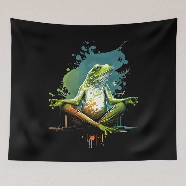 Item preview, Meditating frog, meditation designed and sold by DerSenat.