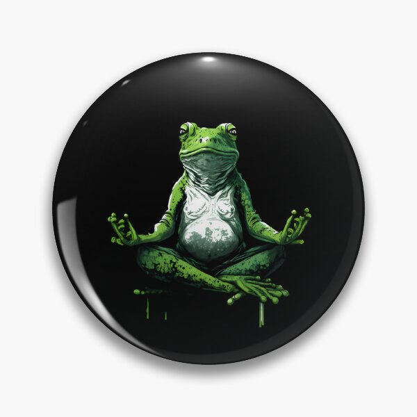 Item preview, Meditating frog, meditation designed and sold by DerSenat.
