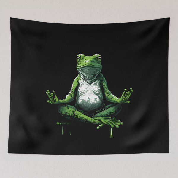Item preview, Meditating frog, meditation designed and sold by DerSenat.