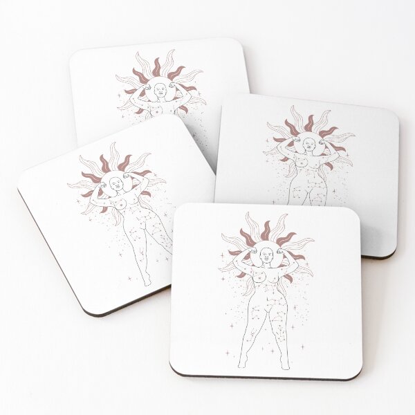 Item preview, Empowering Minimalist: Human Body, Moon, Stars, Sun, Flower, Tattoo, Earth, Infinity, Goddess designed and sold by angelyara.