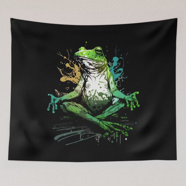 Item preview, Meditating frog, meditation designed and sold by DerSenat.
