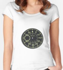 Old Russian stopwatch's dial Women's Fitted Scoop T-Shirt