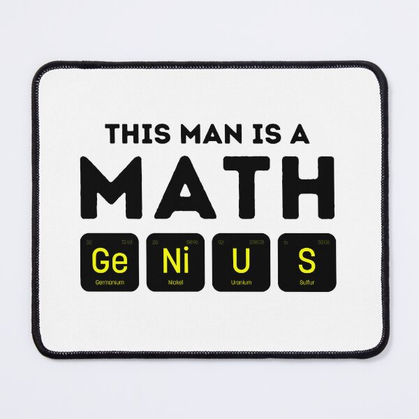 Item preview, This Man Is A Math Genius designed and sold by MathVerge.