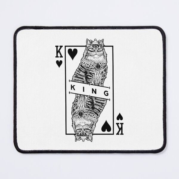 Item preview, Siberian Cat Lover King Of Hearts Funny Pop Art designed and sold by GrandeDuc.