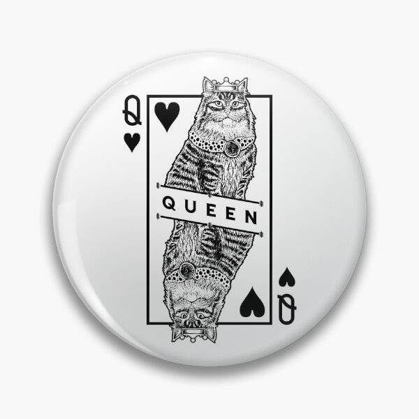 Item preview, Siberian Cat Lover Queen Of Hearts Funny Pop Art designed and sold by GrandeDuc.
