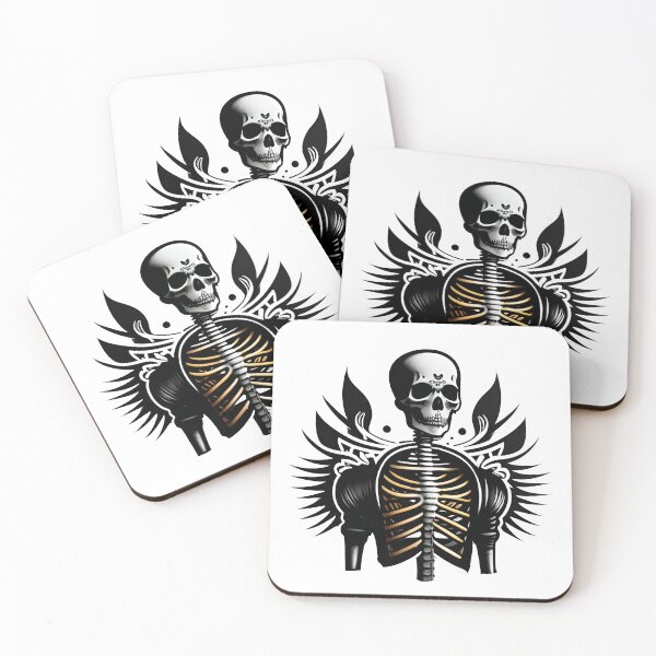 Item preview, Skull with a tattoo on his body and wings designed and sold by Sanan Israyilli.