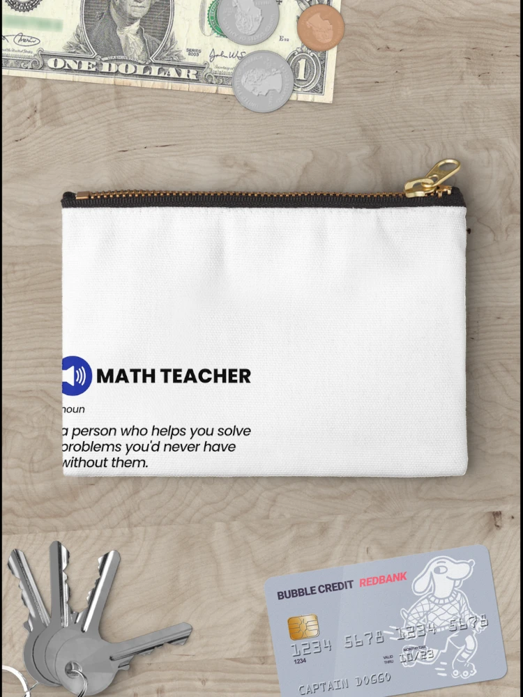 Thumbnail 3 of 4, Zipper Pouch, Funny Math Joke designed and sold by MathVerge.