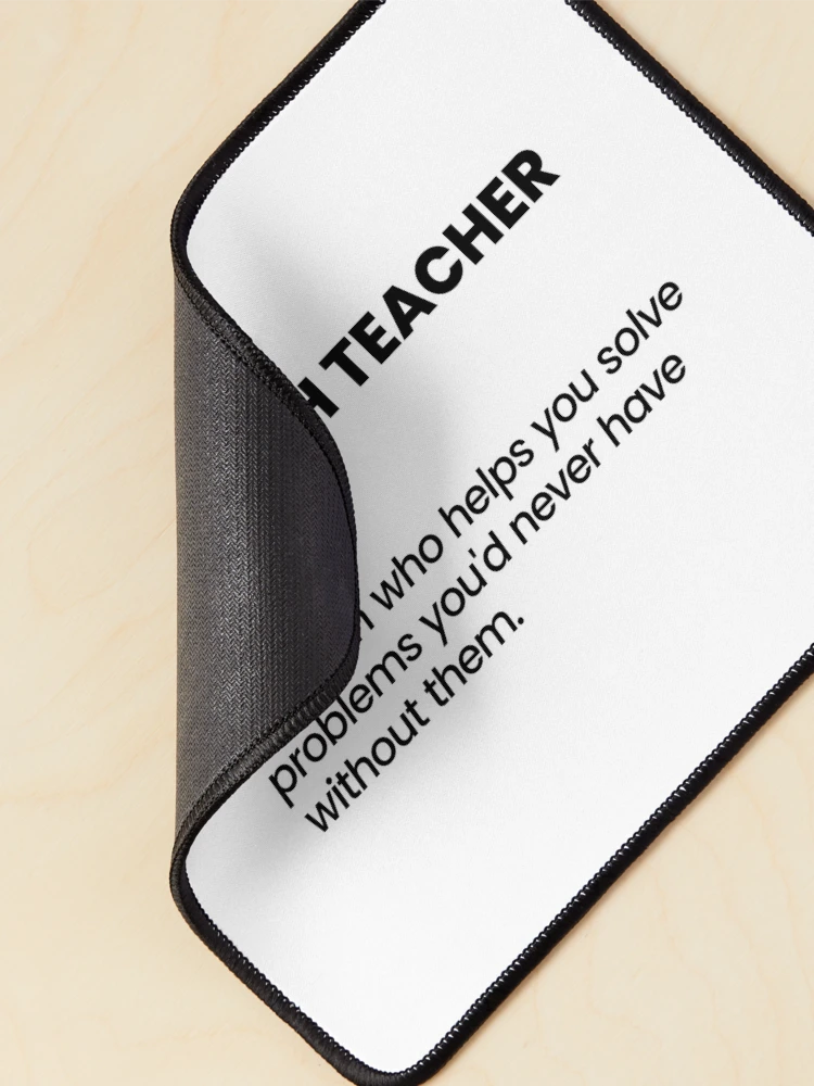 Thumbnail 2 of 5, Mouse Pad, Funny Math Joke designed and sold by MathVerge.