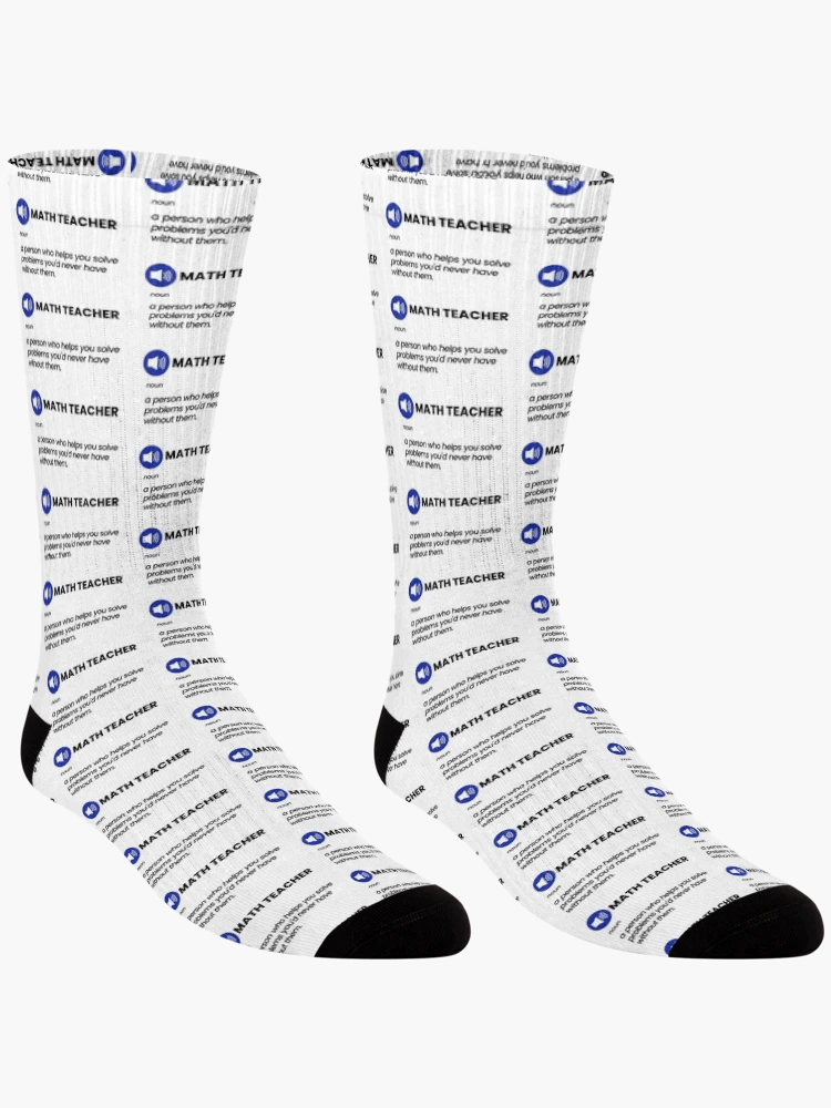 Thumbnail 3 of 5, Socks, Funny Math Joke designed and sold by MathVerge.