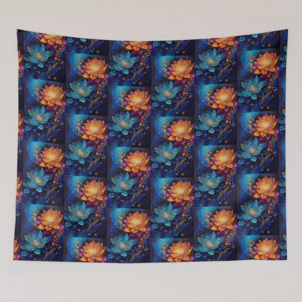 Item preview, A Fusion of Pointillism and Alcohol Ink Painting: Colorful Flowers in Mosaic designed and sold by Piotrek0001.