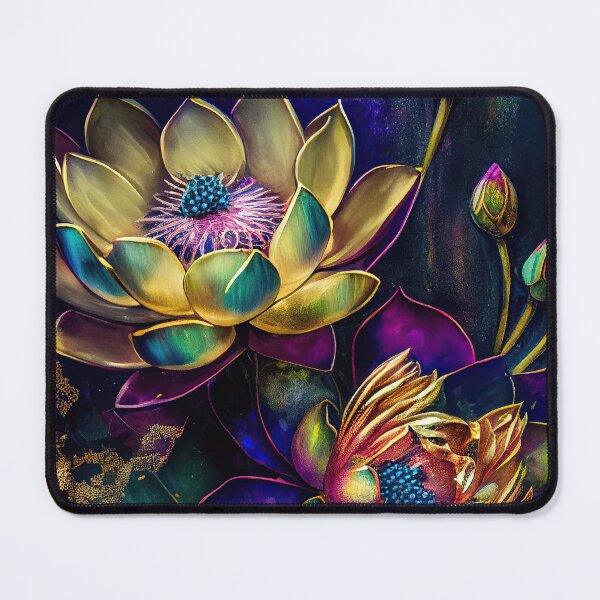 Item preview, A Fusion of Pointillism and Alcohol Ink Painting: Colorful Flowers in Mosaic designed and sold by Piotrek0001.