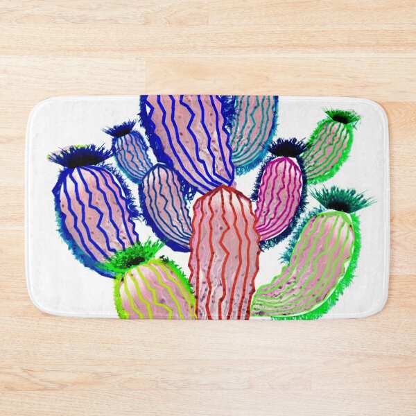 Item preview, cactus, red, transparent, cheerful, joyful, day, multicolored, optimism, naiv, children's, floral print, trend year designed and sold by Maria Mihailova.