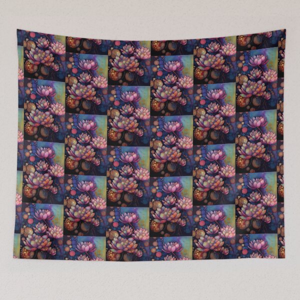 Item preview, A Fusion of Pointillism and Alcohol Ink Painting: Colorful Flowers in Mosaic designed and sold by Piotrek0001.