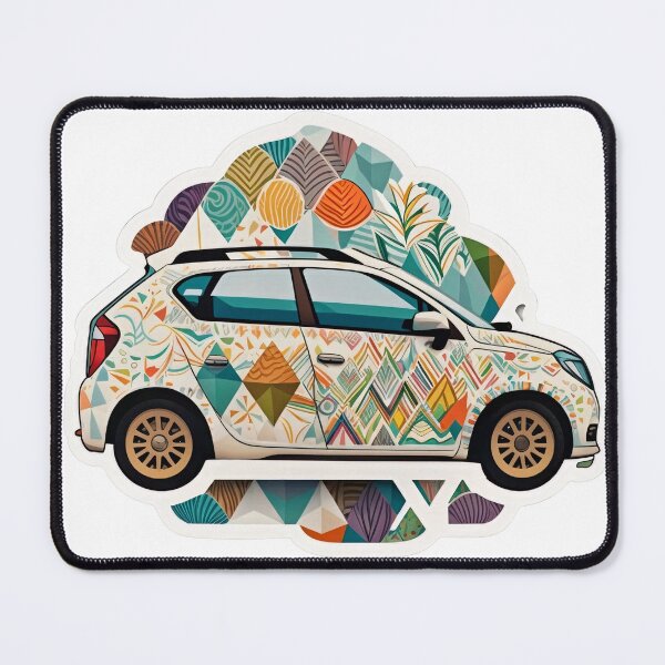 Item preview, Colorful car with symmetrical design designed and sold by anthonygdg.