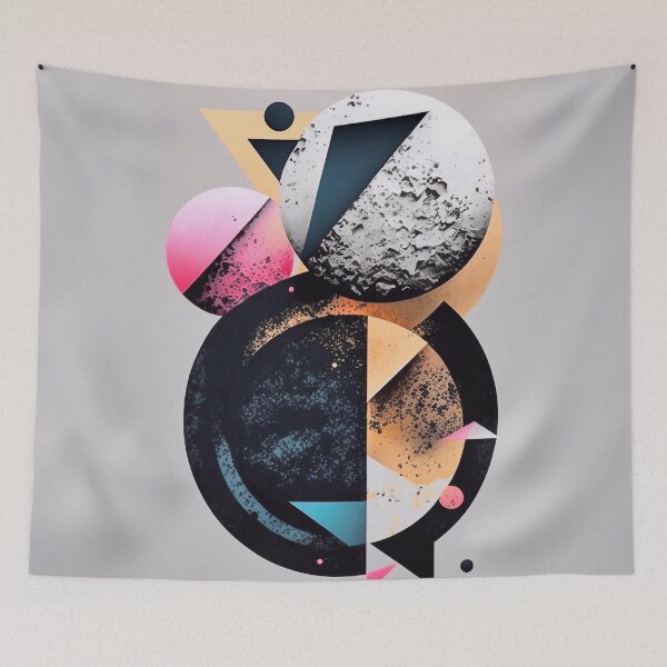 Item preview, Abstract geometric modern composition designed and sold by knuppify.
